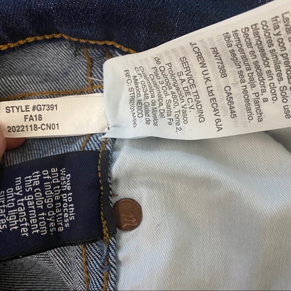 Madewell 10" High-Rise Skinny Jeans in Danny Wash: TENCEL™ Denim Edition Size 26 - Picture 11 of 11